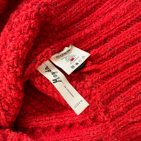 DÔEN HERMIONE CABLE-KNIT ALPACA-BLEND CARDIGAN - Picture 4 of 4
